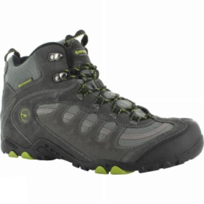 Hi-Tec Mens Penrith Mid WP Shoe Charcoal/Chartreuse Hi-Tec Mens Penrith Mid WP Shoe Charcoal/Chartreuse